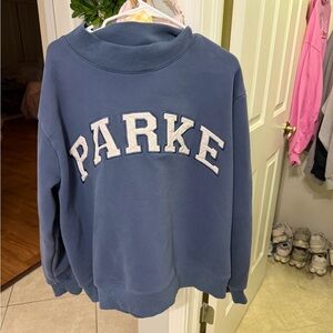 Parker Women's Blue Crew Neck Sweater